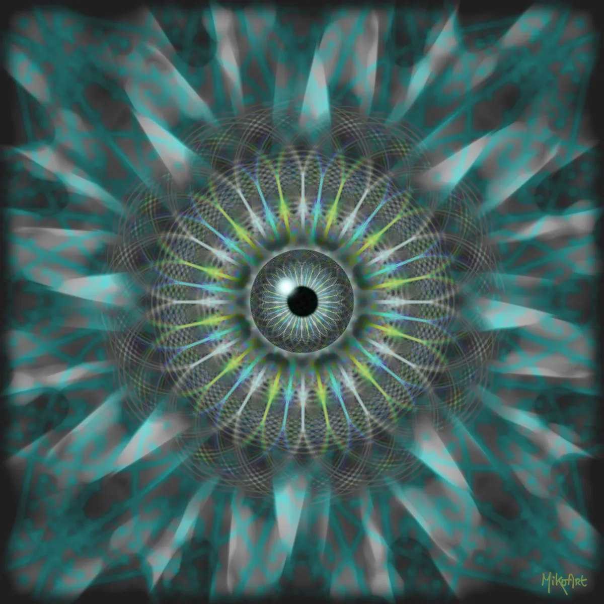 Mechanical Iris — Epoxy Liquid Gloss® | Serie 01