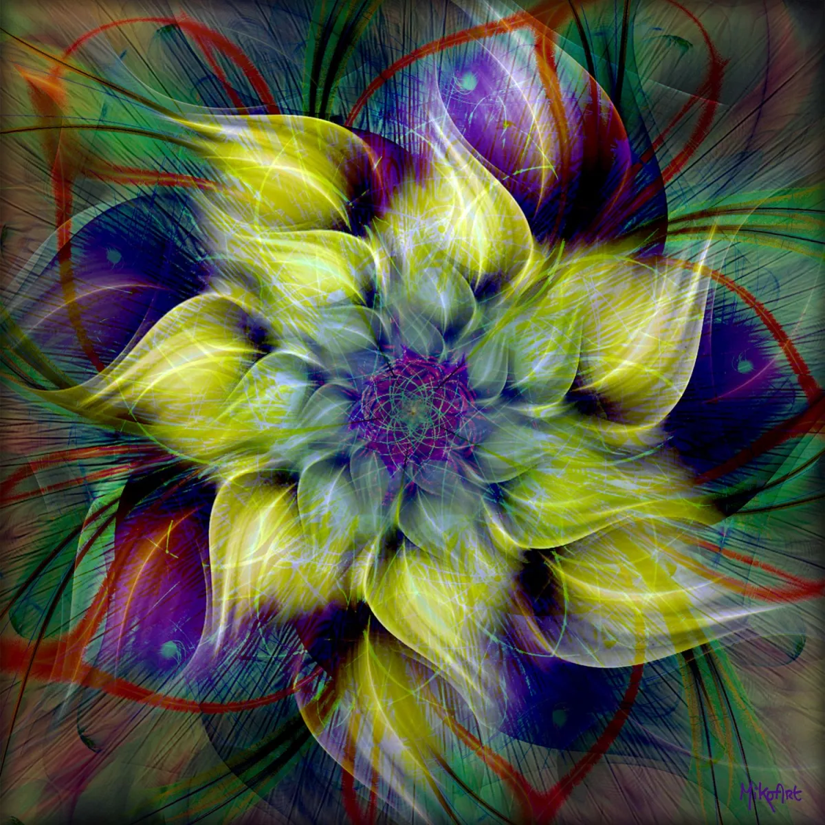 Electric Blossom — Epoxy Liquid Gloss® | Serie 01