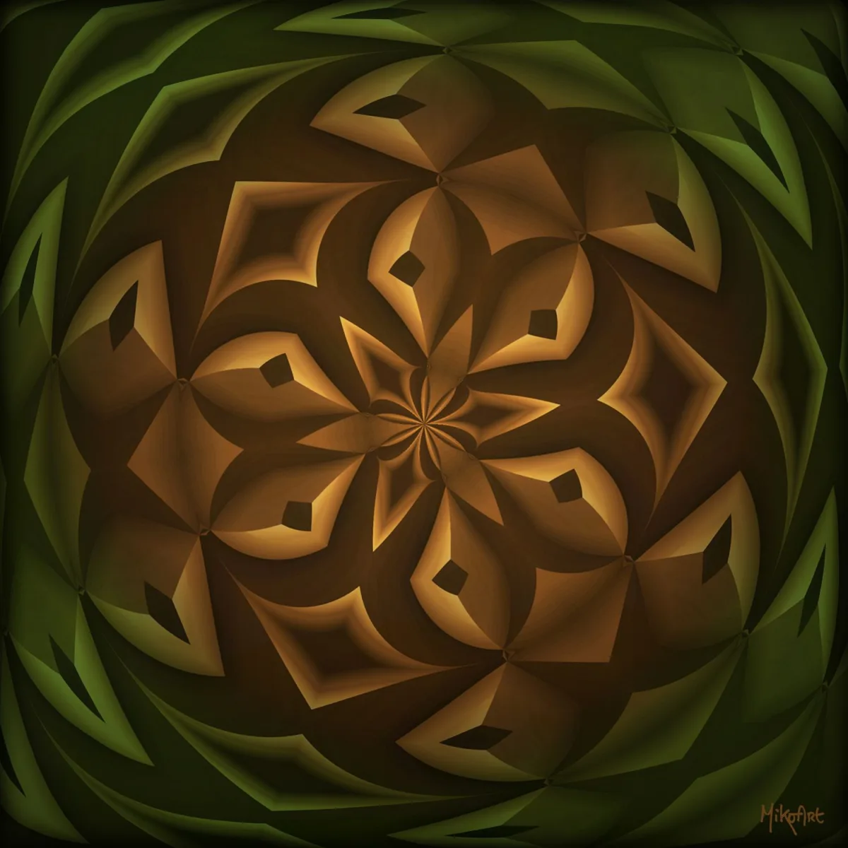 Radiant Mandala — Epoxy Liquid Gloss® | Serie 01
