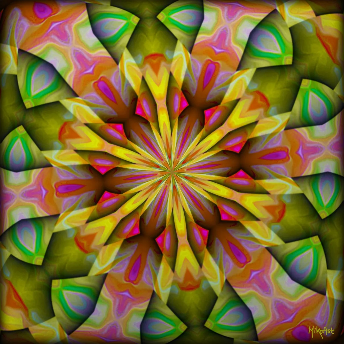 Origami Mandala — Epoxy Liquid Gloss® | Serie 01