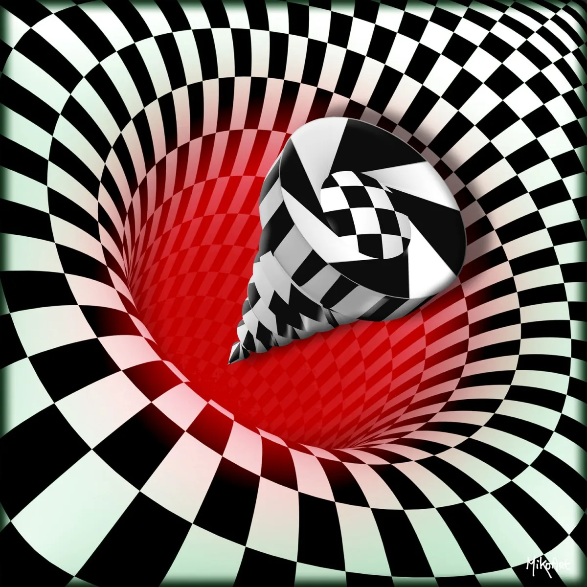 Chequered Abyss — Epoxy Liquid Gloss® | Serie 01