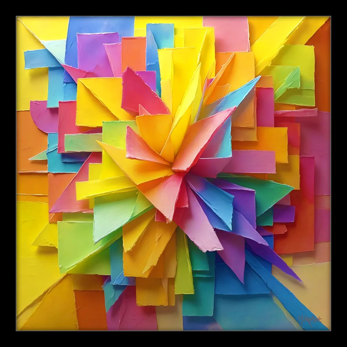 Chromatic Core — Giclée on Musea Canvas | Serie 01