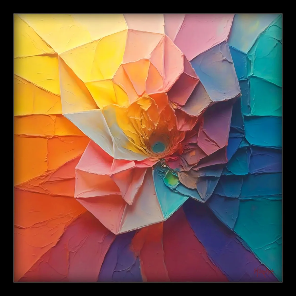 Crystal Spiral — Giclée on Musea Canvas | Serie 01