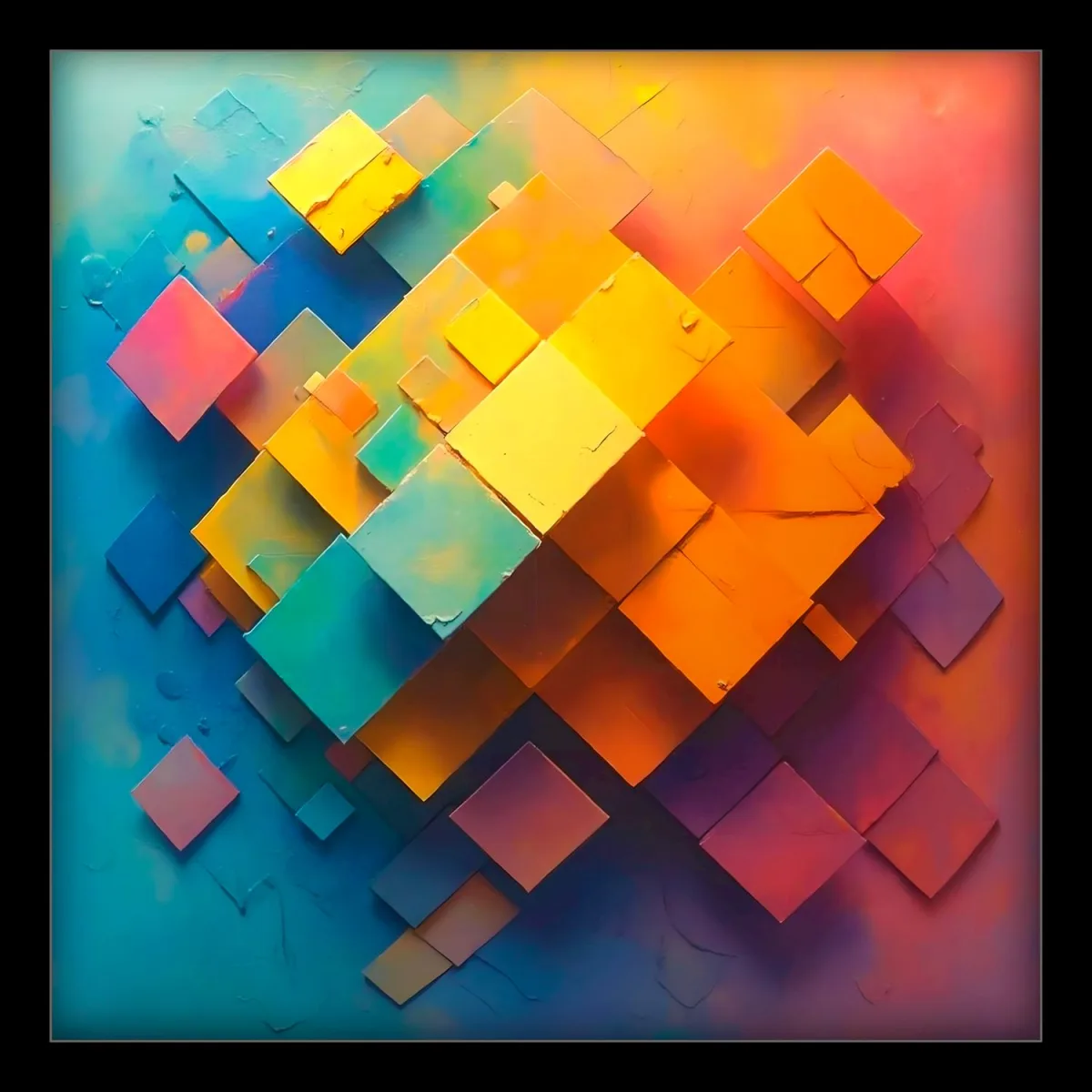 Dialogue in Space — Giclée on Musea Canvas | Serie 01