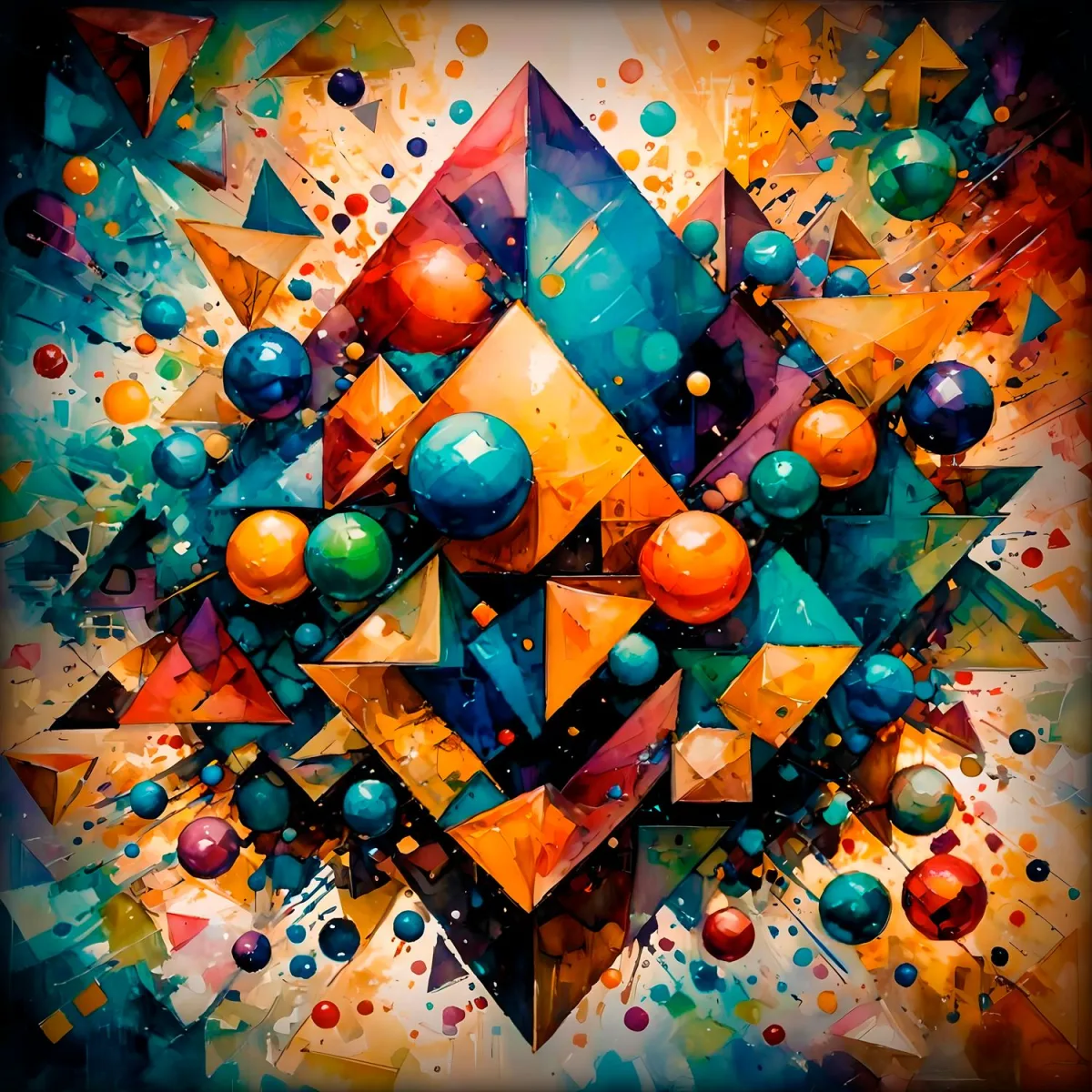 Prismatic Collision — Epoxy Liquid Gloss® | Serie 03