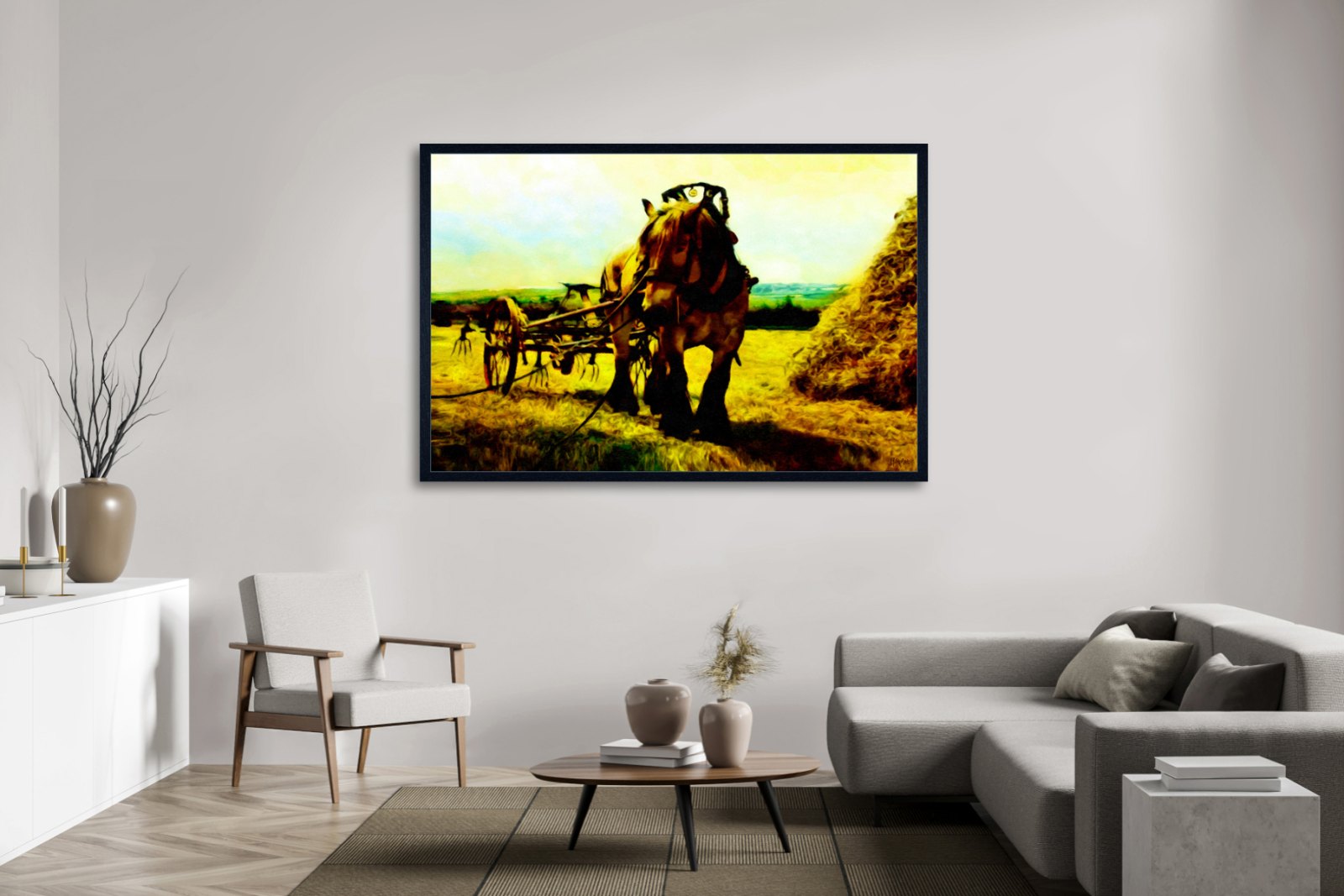 Harvest Companion – uniek Certified Art Giclée™ kunstwerk nr. 0020 van MikoArt