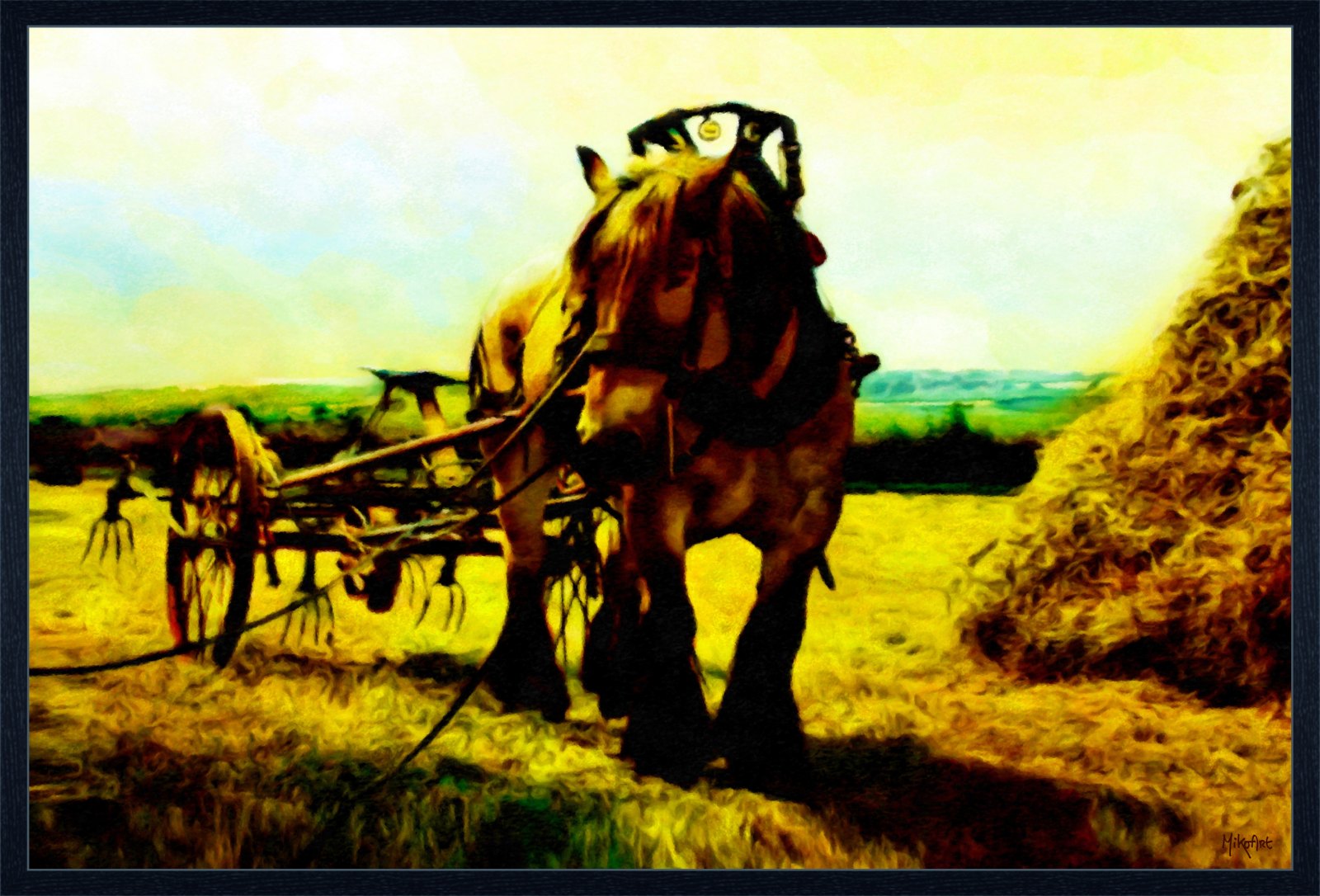 Harvest Companion – unique Certified Art Giclée™ artwork no. 0020 by MikoArt