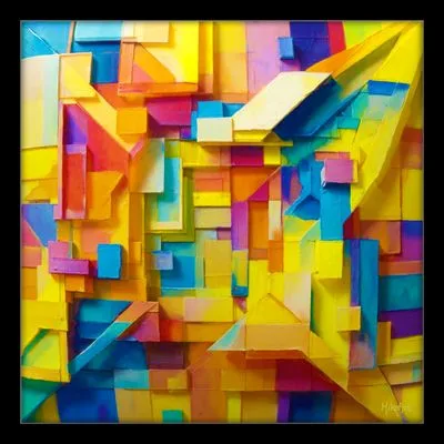 Rhythm of Layers — Giclée on Musea Canvas | Serie 01