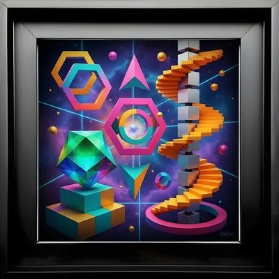 Geometry of Consciousness — Epoxy Liquid Gloss® | Serie 08