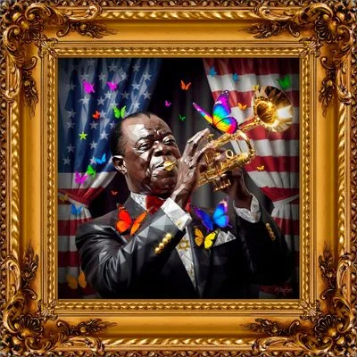 Louis Armstrong — Epoxy Liquid Gloss® | Serie 07