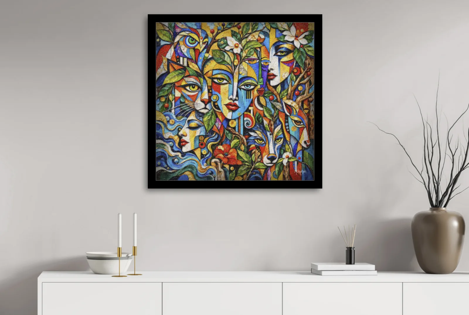 Symbiosis of Life 1 — Giclée on Musea Canvas | Serie 04 — afbeelding 2